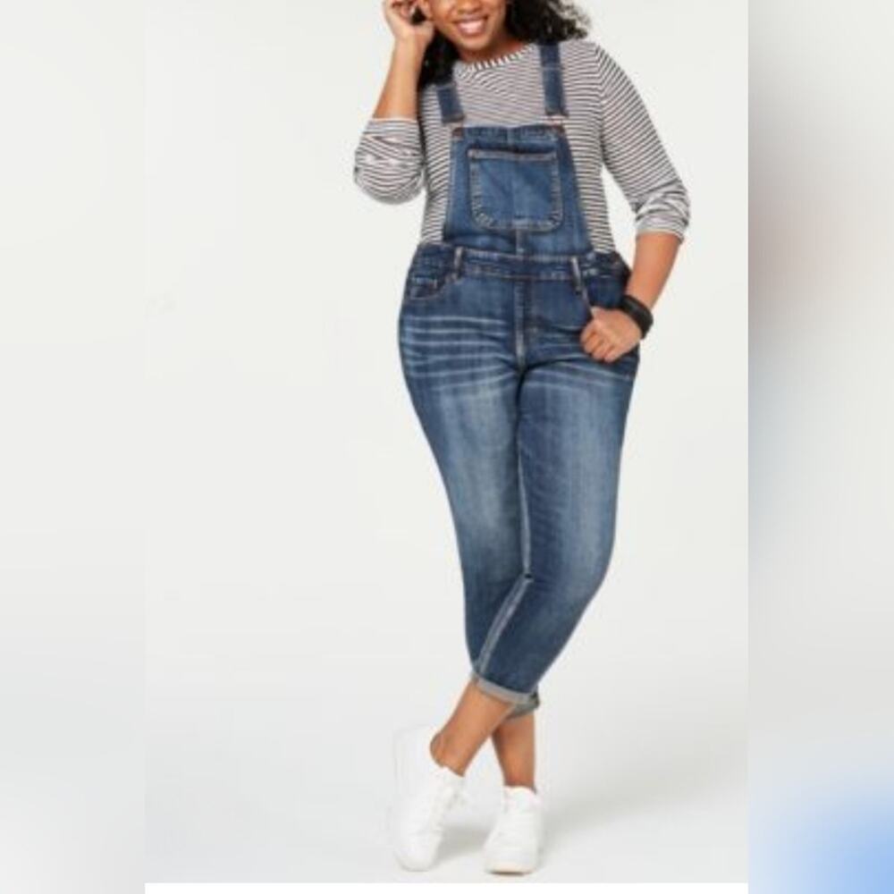 Dollhouse Skinny Dark Blue Denim Overalls Sz.11 JR.(30) #1931